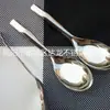 Cuchara de Fondo Plano Grande Cuerpo Desnudo Acero Inoxidable Cuchara Pequeña Engrosada Cuchara para Comer de Cantina Cuchara Grande Pública Vajilla