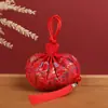 Pingente Porta-Cabelo Fetal Estilo Antigo Portátil, Acessórios Hanfu, Bolsinha de Brocado Bordada, Sachê Retrô, Bolsa Sachê Vazia Atacado