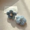 Lindos Aretes de Fieltro de Lana Estilo Mori Flor Dulce Aretes Reductores de Edad Chica Suave Dulce Suaves Aretes Aretes