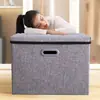 Caja de Almacenamiento Plegable para Dormitorio Estudiantil, Caja de Almacenamiento para Ropa, Juguetes y Artículos de Uso Diario en Casa, Artículos Esenciales
