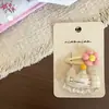 Novos Presilhas de Cabelo Florais e de Animais Estilo Coreano para Crianças, Grampos, Presilhas Laterais, Presilhas para Franja