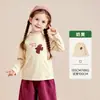 Ropa Infantil Amila 2026 Nuevas Llegadas de Invierno Camiseta de Manga Larga Cálida para Niñas con Cuello Semi Alto Estampado de Dibujos Animados