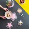 Esterilla Aislante Térmico de Girasol Mantel Japonés Esterilla para Tazón Esterilla para Olla Esterilla para Plato Coaster de Cerezo Lindo Esterilla Anti-planchado Mantel de Mesa