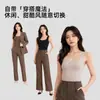Chaleco térmico de plumón de Grafeno para Otoño e Invierno para Mujer con Sujetador Integrado, Ropa Interior Térmica sin Costuras, Camiseta Base de Capa Interior