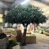 Árbol de Olivo Simulado para Interiores Hotel Mesa de Comedor Maceta Bonsái Decoración Árbol de Olivo Biónico Artificial Árbol Falso Paisajismo