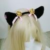 Preço de Fábrica Dropshipping Grampo de Cabelo Lolita Estilo Japonês Fofo Adereço de Cabeça Animal de Pelúcia Headband de Orelha de Gato com Sino Feito à Mão