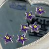 Tarjeta de estrella de cinco puntas de arena movediza de color amarillo púrpura, versión acrílica nueva de 2023, 20 mm, tienda japonesa de bricolaje hecha a mano, fábrica mayorista