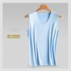 Chaleco sin costuras para hombre, Seda de hielo 2026 Nuevo Verano Deportes Fitness Delgado Capa base Sudadera, Hombro ancho, Venta al por mayor