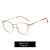 95667 Moda Metal Frame Óculos Artesanato Óculos Planos Strass Primavera Pé Computador Anti-azul Óculos