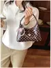 Bolso de Lunares de Nicho de Moda para Mujer 2026 Nuevo Súper Caliente Versátil Bolso Cruzado Otoño/Invierno Retro Bolso de Cubo de Mano