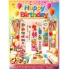 Traje de baño Celebridad de Internet Escena de Fiesta de Cumpleaños Diseño traje Oso Feliz Cumpleaños Banner de Globos Vestir Atmósfera Vida