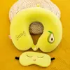 Almohada de Viaje en Forma de U para el Cuello, Almohada Portátil para Avión, Reposacabezas para el Cuello de Coche, para Dormir en Viajes Largos, Almohada Cervical en Forma de U para Trenes de Alta Velocidad