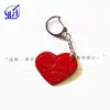 Pêssego Coração Pequeno Pendente em estoque Chaveiro de Couro Amor Acessórios para Bolsa Coração de Pêssego DIY Tags de Corações da Sorte em Couro