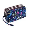 Venta al por mayor de fábrica nueva cartera monedero bolso femenino coreano estampado cartera bolso para teléfono móvil cartera de dama bolso de tela para correr