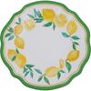 Vajilla de Melamina para Exportación Estilo Lujo Ligero Juego de Plato y Plato Tazón para Ensalada para el Hogar Plato Creativo de Encaje de Limón Estilo Europeo Venta al Mayoreo