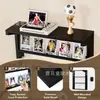 Suporte de Exibição de Cartas de Futebol de Parede de Madeira Transfronteiriço Suporte de Exibição de Coleção de Cartas Multicamadas de Mesa para Sala de Estar
