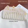 Peine de Acetato Coreano de Dientes Anchos, Peine Retro Lindo de Gato, Peine Portátil con Estampado de Leopardo Antiestático