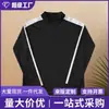 Vestuário fitness transfronteiriço: Camisetas esportivas de manga comprida para futebol, ciclismo e caminhada; t-shirts de secagem rápida; roupa masculina de corrida e treino com zíper até a metade
