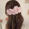 Pinza de plátano para coleta alta estilo coreano para mujer, pinza elegante para la parte trasera de la cabeza, pinza de garra para fijar el cabello, pasador vertical, accesorio para el cabello