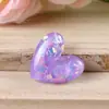 Accesorios Coloridos de Lentejuelas Ovalados Rayados Hechos a Mano DIY Corazón de Resina Pasador de Pelo Accesorios Decorativos Fabricante Mayorista
