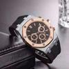 Reloj de Cuarzo para Hombre con Correa de Silicona de 3 Pines Elegante