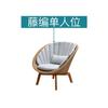 Sofá nórdico informal de teca y ratán para exteriores, mesa y silla creativas para patio, balcón y jardín, combinación de muebles de ratán