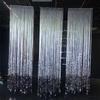 Decoração de Teto Finalizada para Casamento Auditório de Casamento Pingente de Lantejoula Prateada Cortina de Palco Franja Peça Redonda Cortina Decorativa para Caminho