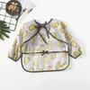 Paraguas niños impermeable babero manga larga mameluco impermeable bebé tafetán de poliéster para bebé ropa de comedor impermeable al por mayor