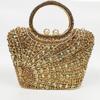Bolso de cristal de lujo Jiashili con diamantes huecos portátiles para cena, clutch de cadena para el hombro, bolso de noche con cadena, bolso para mujer