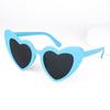 Gafas de Sol de Moda Corazón Durazno Superventas Gafas de Sol de Amor 2024 Nuevas Montura Grande Personalidad Gafas de Sol Forma Cóncava