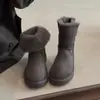 Zapatos de algodón otoño e invierno botas de caña alta versátiles cálidos botines elegantes peludos 2026 nuevos de nieve con forro de felpa engrosado para mujer