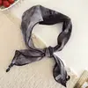 Novo Lenço de Seda Tie-Dye Retrô Estilo Chinês com Franjas Texturizadas, Versátil para Faixa de Cabelo ou Decoração de Bolsa, Lenço de Uso Duplo