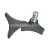 Fabricante en stock, tornillo de mango recubierto de plástico de inyección de triángulo, tornillo de mano, tornillo de cabeza de goma, tornillo de manija de perilla