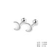 Hee goo E1486 S999 pendientes de plata con personalidad, serie de tornillos de moda, pendientes de verano sencillos y compactos para mujer