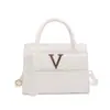 Bolso casual elegante personalizado con estampado de letras, bolso de hombro texturizado de moda 2026, bolso pequeño cuadrado cruzado simple