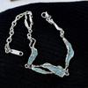 Pulsera estilo coreano ins diseño de moda azul claro para mujer textura epoxi irregular nicho accesorios de alto sentido pulsera