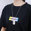 Suéter collar de diseño simple para mujer, collar largo de alto sentido, cadena doble de suéter de temperamento nicho, joyería al por mayor