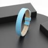 Pulseira de couro sintético de 10 mm Pulseira de 6 cores Adequada para uso de 10 mm com acessórios de queda de óleo de letra diy Pulseira de relógio personalizada