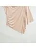 Camiseta para mujer marca Z con tirantes asimétricos de amarre y diseño de un solo hombro, diseño otoño 2026, top de manga corta al por mayor transfronterizo ZA