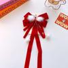 Ano Novo acessórios para o cabelo meninas vermelho bola de cabelo arco fita hairpin cocar infantil estilo antigo borla hairpin