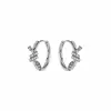 Pendientes Minimalistas Tachonados de Diamantes con Personalidad de Moda Europea y Americana, Diseño Creativo de Envoltura Transfronteriza, Pendientes Geométricos Versátiles de Nicho