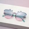 2026 Gafas de Sol Estilo Peppa Pig Nuevas de una Sola Pieza Sin Marco Parasol Transfronterizas Lindas Gafas de Sol de Cerdo