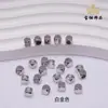Cuentas Sueltas Cuadradas de Oro de 18 Quilates Relleno de Color con Agujero Grande Material para Pulsera Collar DIY Accesorios de Cuentas Espaciadoras Accesorios de Venta Caliente
