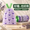 Bolsas de basura con cordón, resistentes a las roturas y con aroma a lavanda, para uso doméstico, engrosadas, con asas, adecuadas para la limpieza de la cocina y la oficina