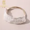 Accesorios para el cabello de niños japoneses y coreanos bordado blanco banda para el cabello de bebé diadema de encaje hecha a mano DIY anillo para bebé al por mayor