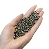 Miçanga de Ágata Wuxiang Yixiantian com Escudo de Cobre para Brinquedos e Acessórios DIY, Pulseira, Conta Espaçadora, Pingente para Corda Trançada, Acessórios Criativos