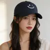 Sombrero de Gran Circunferencia de Cabeza para Mujer, Gorra de Béisbol Bordada con Letras Estilo Coreano, Unisex, Gorra Casual con Visera para Todas las Estaciones, Moderna y que Afina el Rostro