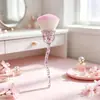 Nuevo Pincel de Maquillaje Pincel para Polvos Flor de Rosa de Cristal Pincel para Polvo de Uñas Pincel Suave para Uñas Herramienta de Maquillaje Pincel para Rubor