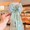 2023 Nuevo Estilo Pasador de Pelo con Lazo Accesorios para el Cabello de Niños Celebridad de Internet Pinza para el Cabello Grande Linda para la Parte Trasera de la Cabeza Estilo Occidental Súper Hada