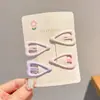 Pinza Cuadrada Lateral Dulce Ondulada Estilo Coreano, Pinza Delicada y Linda para Niños para Flequillo y Accesorios para el Cabello
